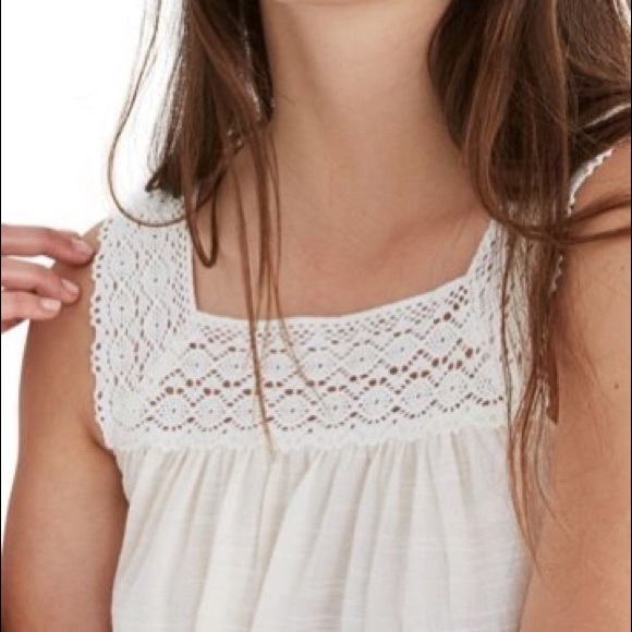 Madewell Crochet Tie Back Tank Top - Picture 3 of 6